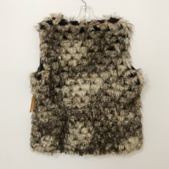 Scully Honey Creek Faux Fur Brown & Tan Western Vest Size XXL - Picture 4 of 9